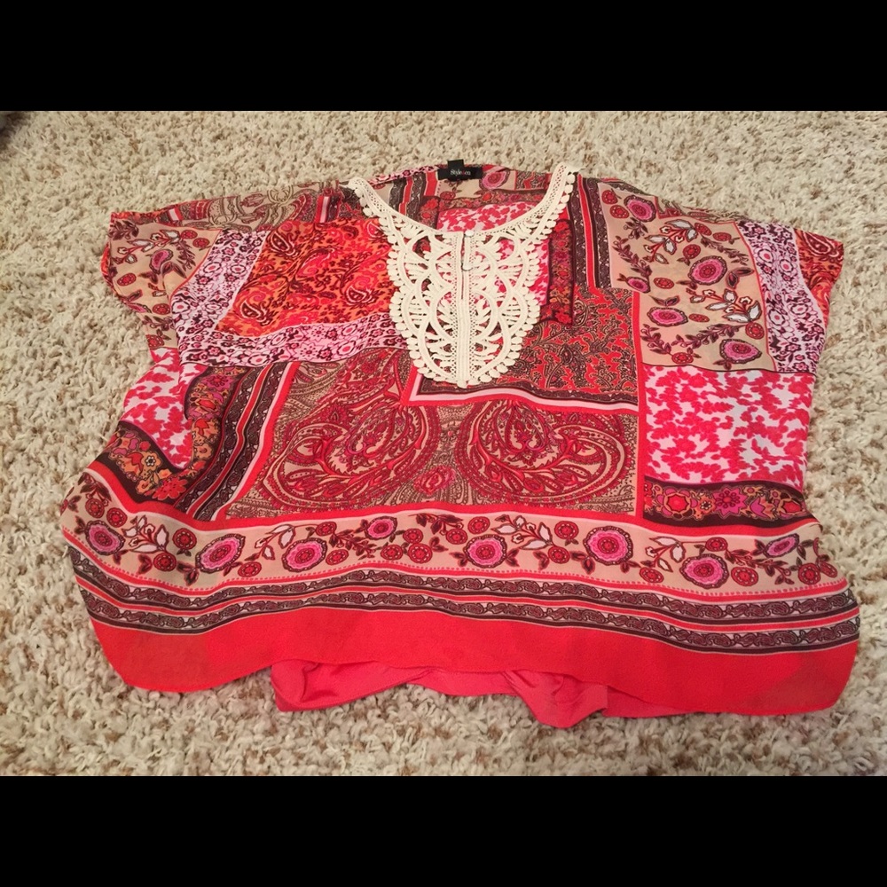 2 piece blouse